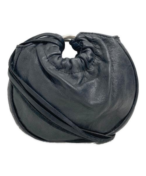 Martin Margiela 6（マルタンマルジェラ 6）Martin Margiela 6 (マルタンマルジェラ 6) レザーポーチ ブラックの古着・服飾アイテム