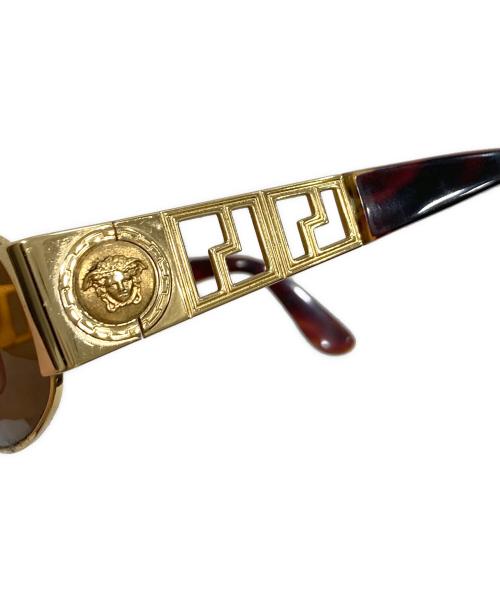 VERSACE（ヴェルサーチェ）VERSACE (ヴェルサーチェ) メデューサ サングラス ブラウンの古着・服飾アイテム