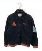 CarHarttカーハート）の古着「LETTERMAN JACKET」｜ブラック
