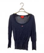 Vivienne Westwood RED LABELヴィヴィアンウエストウッドレッドレーベル）の古着「シアーニット」｜ネイビー