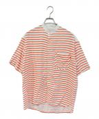 KAWATANI SHIRTカワタニシャツ）の古着「ボーダーシャツ」｜レッド