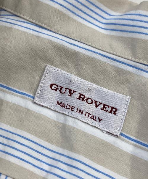 GUY ROVER（ギローバー）GUY ROVER (ギローバー) Brilla per il gusto (ブリッラ ペル イルグースト) オルタネイトストライプ オープンカラーシャツ ベージュ サイズ:なしの古着・服飾アイテム