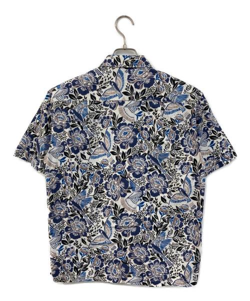 JOSEPH HOMME（ジョゼフ オム）JOSEPH HOMME (ジョゼフ オム) 新柄【洗える】メキシカントロピカルプリント 半袖レギュラーカラーシャツ ホワイト サイズ:SIZE 46の古着・服飾アイテム