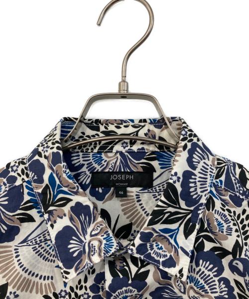 JOSEPH HOMME（ジョゼフ オム）JOSEPH HOMME (ジョゼフ オム) 新柄【洗える】メキシカントロピカルプリント 半袖レギュラーカラーシャツ ホワイト サイズ:SIZE 46の古着・服飾アイテム
