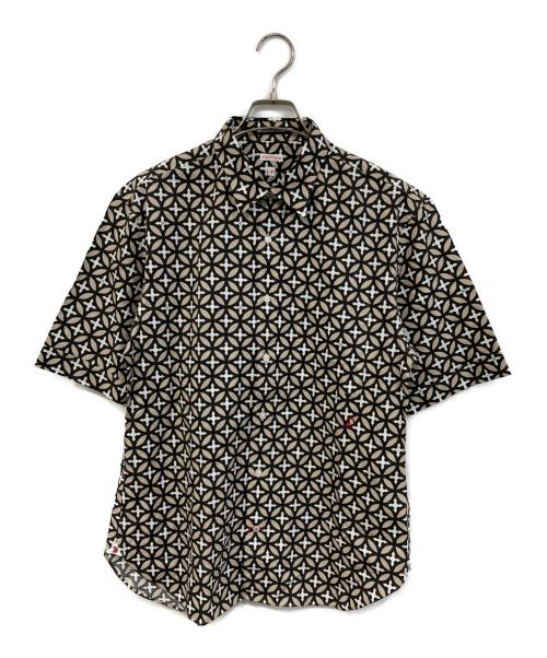 DRESSTERIOR（ドレステリア）DRESSTERIOR (ドレステリア) オーバーラップサークル ショートスリーブシャツ ベージュ サイズ:SIZE Mの古着・服飾アイテム