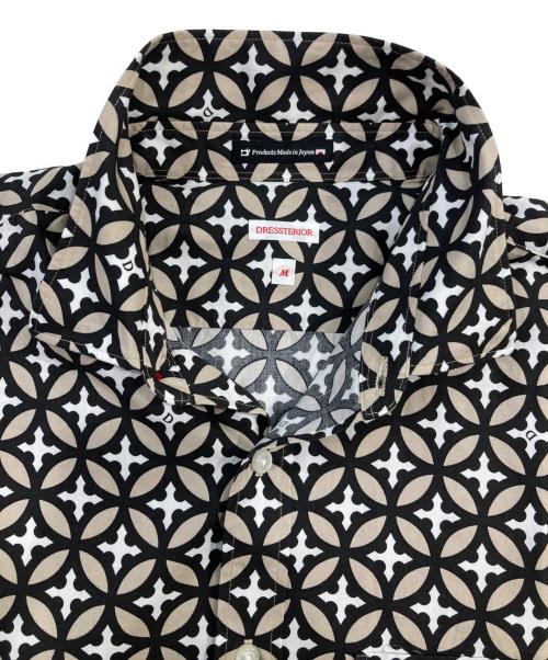 DRESSTERIOR（ドレステリア）DRESSTERIOR (ドレステリア) オーバーラップサークル ショートスリーブシャツ ベージュ サイズ:SIZE Mの古着・服飾アイテム