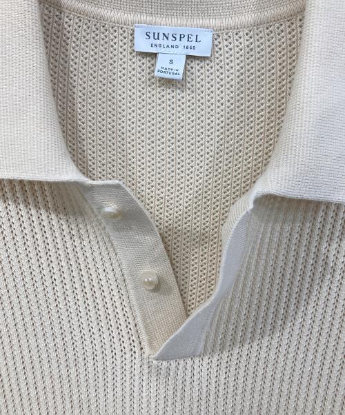 SUNSPEL（サンスペル）SUNSPEL (サンスペル) 半袖ニット ベージュ サイズ:SIZE Sの古着・服飾アイテム