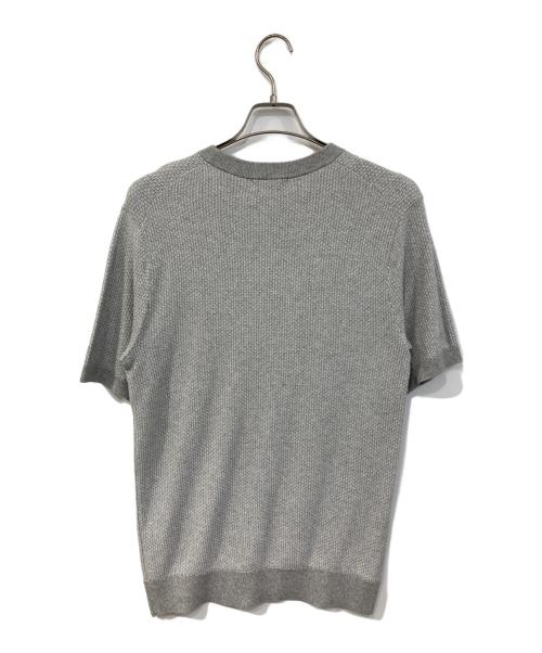 MACKINTOSH LONDON（マッキントッシュ ロンドン）MACKINTOSH LONDON (マッキントッシュ ロンドン) 交編メランジコットンニットT グレー サイズ:SIZE Lの古着・服飾アイテム