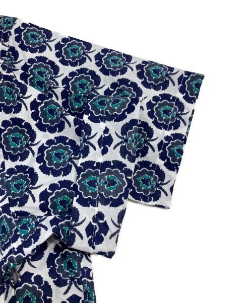 EDIFICE（エディフィス）EDIFICE (エディフィス) LIBERTY  パターン プリント オープンカラー 半袖シャツ ホワイト サイズ:SIZE M 未使用品の古着・服飾アイテム