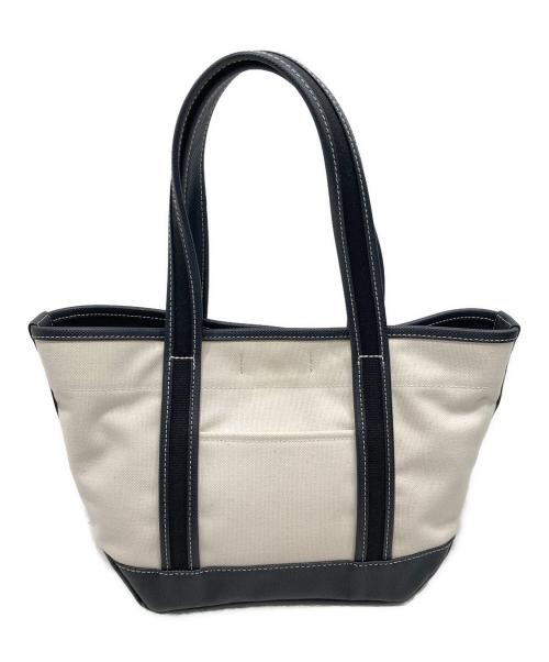 PORTER GIRL（ポーターガール）PORTER GIRL (ポーターガール) BOYFRIEND TOTE  TOTE BAG/ボーイフレンド トート トートバッグ ホワイト×ブラックの古着・服飾アイテム