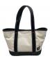 PORTER GIRL（ポーターガール）の古着「BOYFRIEND TOTE  TOTE BAG/ボーイフレンド トート トートバッグ」｜ホワイト×ブラック