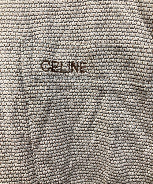 CELINE（セリーヌ）CELINE (セリーヌ) ロゴポロシャツ ブラウン サイズ:SIZE Mの古着・服飾アイテム