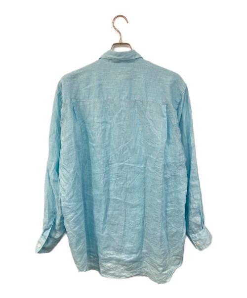 NORMANDY LINEN（ノルマンディーリネン）NORMANDY LINEN (ノルマンディーリネン) リネンシャツ ブルー サイズ:SIZE Lの古着・服飾アイテム