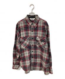 WOOLRICH（ウールリッチ）の古着「ウールチェックシャツ」｜グレー×レッド