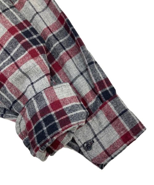 WOOLRICH（ウールリッチ）WOOLRICH (ウールリッチ) ウールチェックシャツ グレー×レッド サイズ:SIZE Lの古着・服飾アイテム
