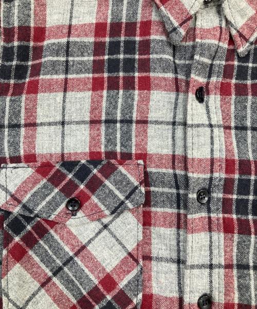 WOOLRICH（ウールリッチ）WOOLRICH (ウールリッチ) ウールチェックシャツ グレー×レッド サイズ:SIZE Lの古着・服飾アイテム