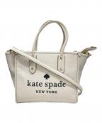 Kate Spadeケイトスペード）の古着「2WAY SMALL TOTEバッグ/ツーウェイ スモール トートバッグ」｜ホワイト
