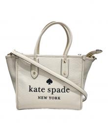 Kate Spade（ケイトスペード）の古着「2WAY SMALL TOTEバッグ/ツーウェイ スモール トートバッグ」｜ホワイト