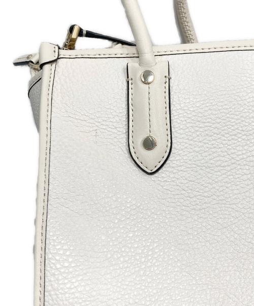 Kate Spade（ケイトスペード）Kate Spade (ケイトスペード) 2WAY SMALL TOTEバッグ/ツーウェイ スモール トートバッグ ホワイトの古着・服飾アイテム