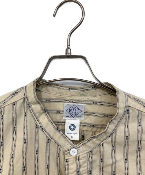 POST O'ALLS（ポストオーバーオールズ）POST O'ALLS (ポストオーバーオールズ) Band Collar Shirt/バンドカラーシャツ アイボリー サイズ:SIZE Mの古着・服飾アイテム
