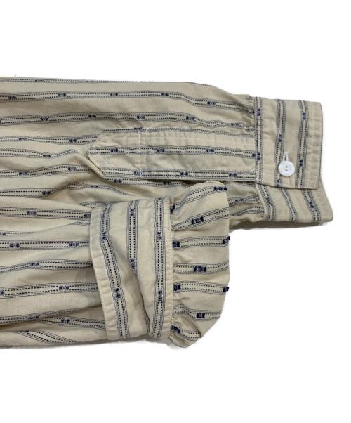 POST O'ALLS（ポストオーバーオールズ）POST O'ALLS (ポストオーバーオールズ) Band Collar Shirt/バンドカラーシャツ アイボリー サイズ:SIZE Mの古着・服飾アイテム