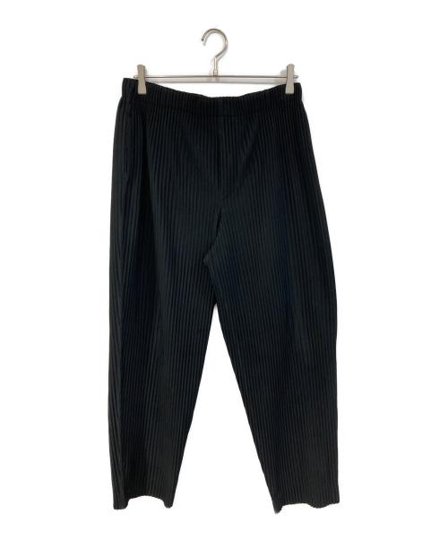 HOMME PLISSE ISSEY MIYAKE（オム プリッセ イッセイ ミヤケ）HOMME PLISSE ISSEY MIYAKE (オム プリッセ イッセイ ミヤケ) プリーツテーパードパンツ ブラック サイズ:SIZE 3の古着・服飾アイテム