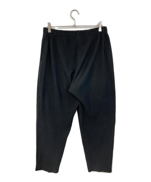 HOMME PLISSE ISSEY MIYAKE（オム プリッセ イッセイ ミヤケ）HOMME PLISSE ISSEY MIYAKE (オム プリッセ イッセイ ミヤケ) プリーツテーパードパンツ ブラック サイズ:SIZE 3の古着・服飾アイテム