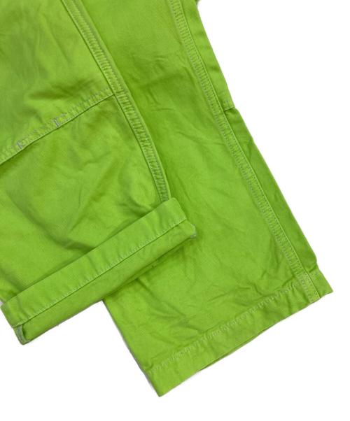 stussy（ステューシー）stussy (ステューシー) キャンバスダブルニーパンツ イエロー サイズ:28の古着・服飾アイテム