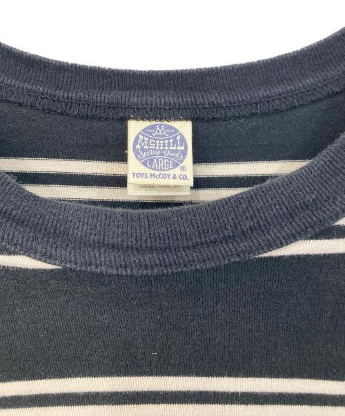 TOYS MCCOY（トイズマッコイ）TOYS MCCOY (トイズマッコイ) ボーダーTEE ブラック サイズ:SIZE Lの古着・服飾アイテム