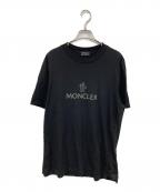 MONCLERモンクレール）の古着「MAGLIA MANICHE CORTE Tシャツ」｜ブラック