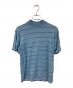 TOWN CRAFTタウンクラフト）の古着「ボーダーTシャツ」｜ブルー