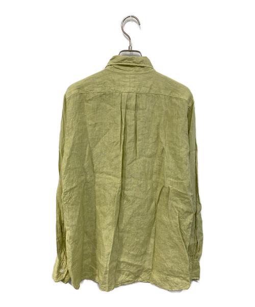SOUTIENCOL（スティアンコル）SOUTIENCOL (スティアンコル) リネンプルオーバーシャツ グリーン サイズ:2の古着・服飾アイテム