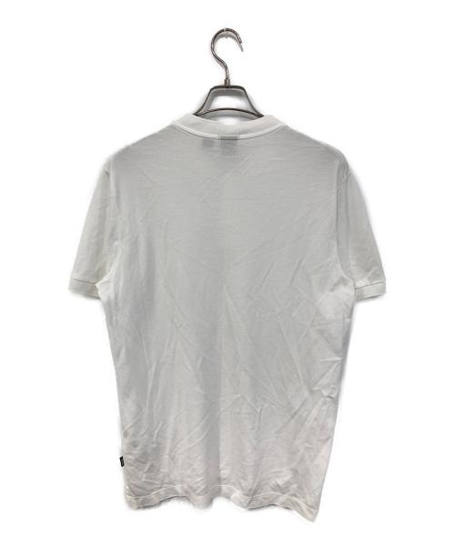 BOSS（ボス）BOSS (ボス) ヘンリーネックTシャツ ホワイト サイズ:SIZE Mの古着・服飾アイテム