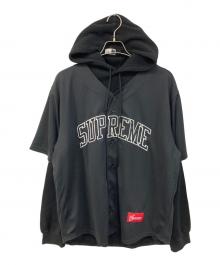SUPREME（シュプリーム）の古着「Chicago White Sox Hooded Baseball Jersey "Black"/シカゴ・ホワイトソックス フーデッド ベースボール ジャージ ブラック」｜ブラック