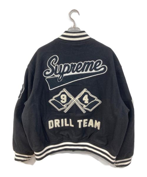 SUPREME（シュプリーム）SUPREME (シュプリーム) Drill Team Varsity Jacket/ドリル・チーム・バーシティ・ジャケット ブラック サイズ:SIZE XLの古着・服飾アイテム