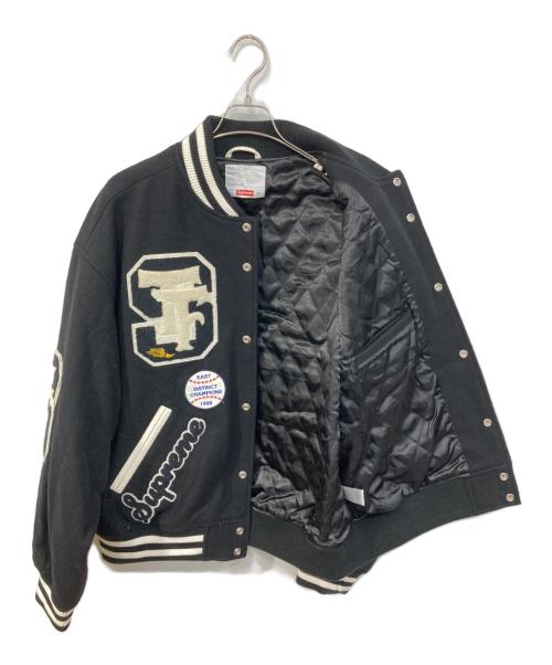 SUPREME（シュプリーム）SUPREME (シュプリーム) Drill Team Varsity Jacket/ドリル・チーム・バーシティ・ジャケット ブラック サイズ:SIZE XLの古着・服飾アイテム