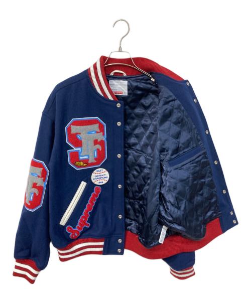 SUPREME（シュプリーム）SUPREME (シュプリーム) Drill Team Varsity Jacket/ドリル・チーム・バーシティ・ジャケット ネイビー サイズ:SIZE Lの古着・服飾アイテム