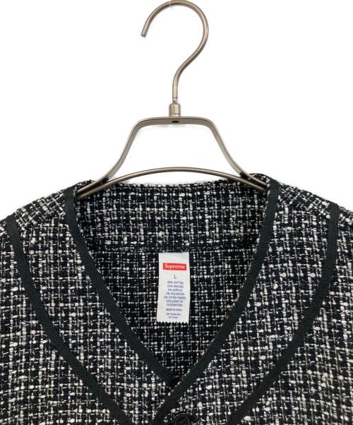 SUPREME（シュプリーム）SUPREME (シュプリーム) Boucle baseball jersey/ブークレ ベースボール ジャージ ブラック サイズ:SIZE Lの古着・服飾アイテム