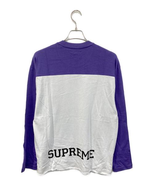 SUPREME（シュプリーム）SUPREME (シュプリーム) Split L/S Football Top/「スプリット ロングスリーブ フットボール トップ ブラック サイズ:SIZE Mの古着・服飾アイテム