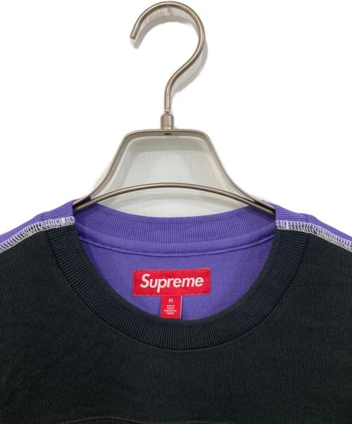 SUPREME（シュプリーム）SUPREME (シュプリーム) Split L/S Football Top/「スプリット ロングスリーブ フットボール トップ ブラック サイズ:SIZE Mの古着・服飾アイテム