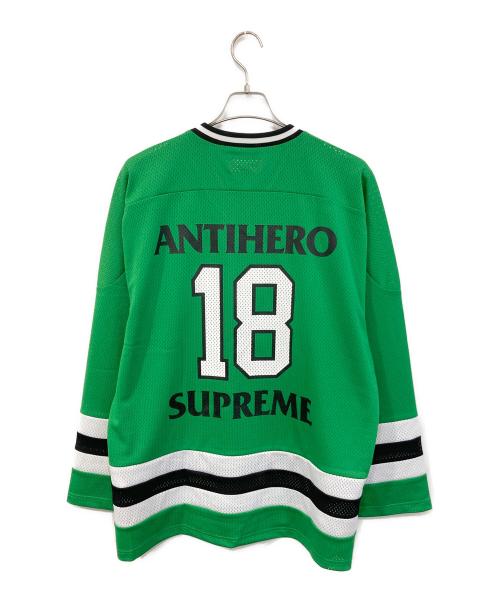 SUPREME（シュプリーム）SUPREME (シュプリーム) ANTIHERO Ozzy Hockey Jersey/アンタイヒーロー オジー ホッケージャージ グリーン サイズ:SIZE Lの古着・服飾アイテム