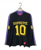 SUPREMEシュプリーム）の古着「Split L/S Football Top/「スプリット ロングスリーブ フットボール トップ」｜ブラック
