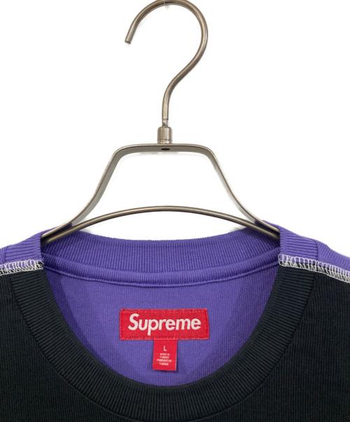 SUPREME（シュプリーム）SUPREME (シュプリーム) Split L/S Football Top/「スプリット ロングスリーブ フットボール トップ ブラック サイズ:SIZE Lの古着・服飾アイテム