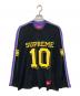 SUPREME（シュプリーム）の古着「Split L/S Football Top/「スプリット ロングスリーブ フットボール トップ」｜ブラック