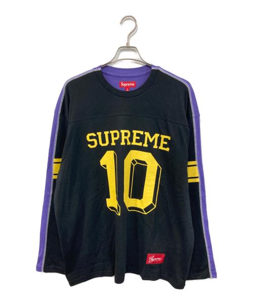 SUPREME（シュプリーム）SUPREME (シュプリーム) Split L/S Football Top/「スプリット ロングスリーブ フットボール トップ ブラック サイズ:SIZE XLの古着・服飾アイテム