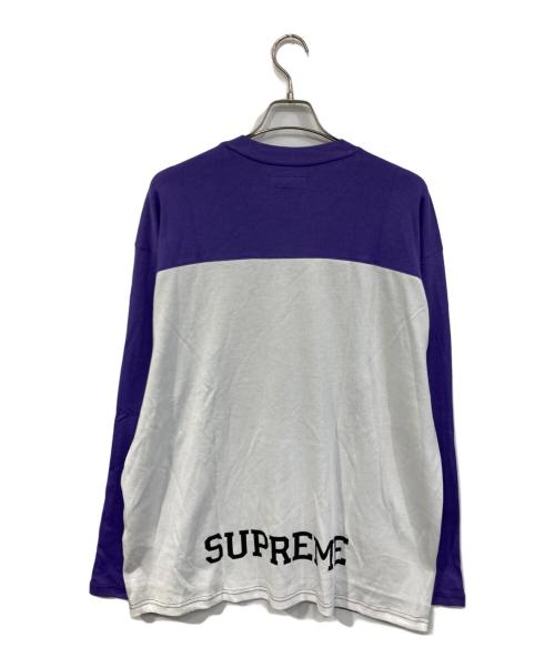 SUPREME（シュプリーム）SUPREME (シュプリーム) Split L/S Football Top/「スプリット ロングスリーブ フットボール トップ ブラック サイズ:SIZE XLの古着・服飾アイテム