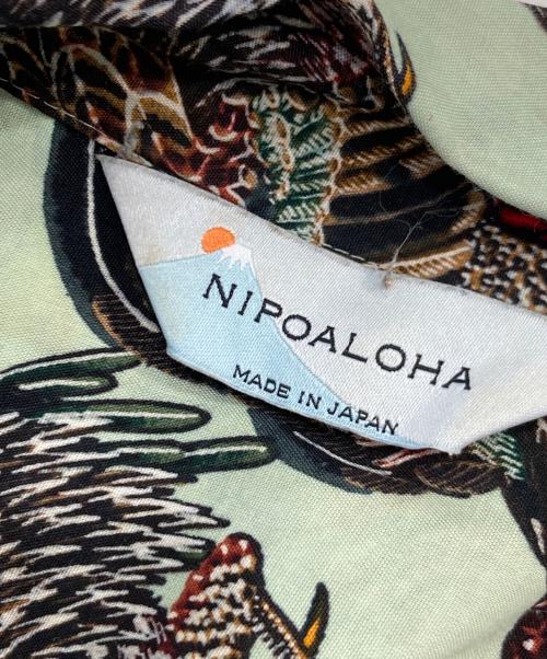 NIPOALOHA（二ポアロハ）NIPOALOHA (二ポアロハ) Aroha Shirt/アロハシャツ グリーン サイズ:SIZE 2の古着・服飾アイテム