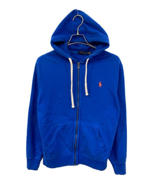 POLO RALPH LAUREN（ポロ・ラルフローレン）POLO RALPH LAUREN (ポロ・ラルフローレン) 裏起毛ジップパーカー ブルー サイズ:SIZE Mの古着・服飾アイテム