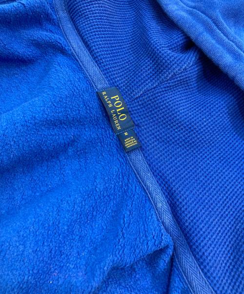 POLO RALPH LAUREN（ポロ・ラルフローレン）POLO RALPH LAUREN (ポロ・ラルフローレン) 裏起毛ジップパーカー ブルー サイズ:SIZE Mの古着・服飾アイテム