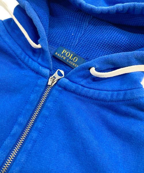 POLO RALPH LAUREN（ポロ・ラルフローレン）POLO RALPH LAUREN (ポロ・ラルフローレン) 裏起毛ジップパーカー ブルー サイズ:SIZE Mの古着・服飾アイテム